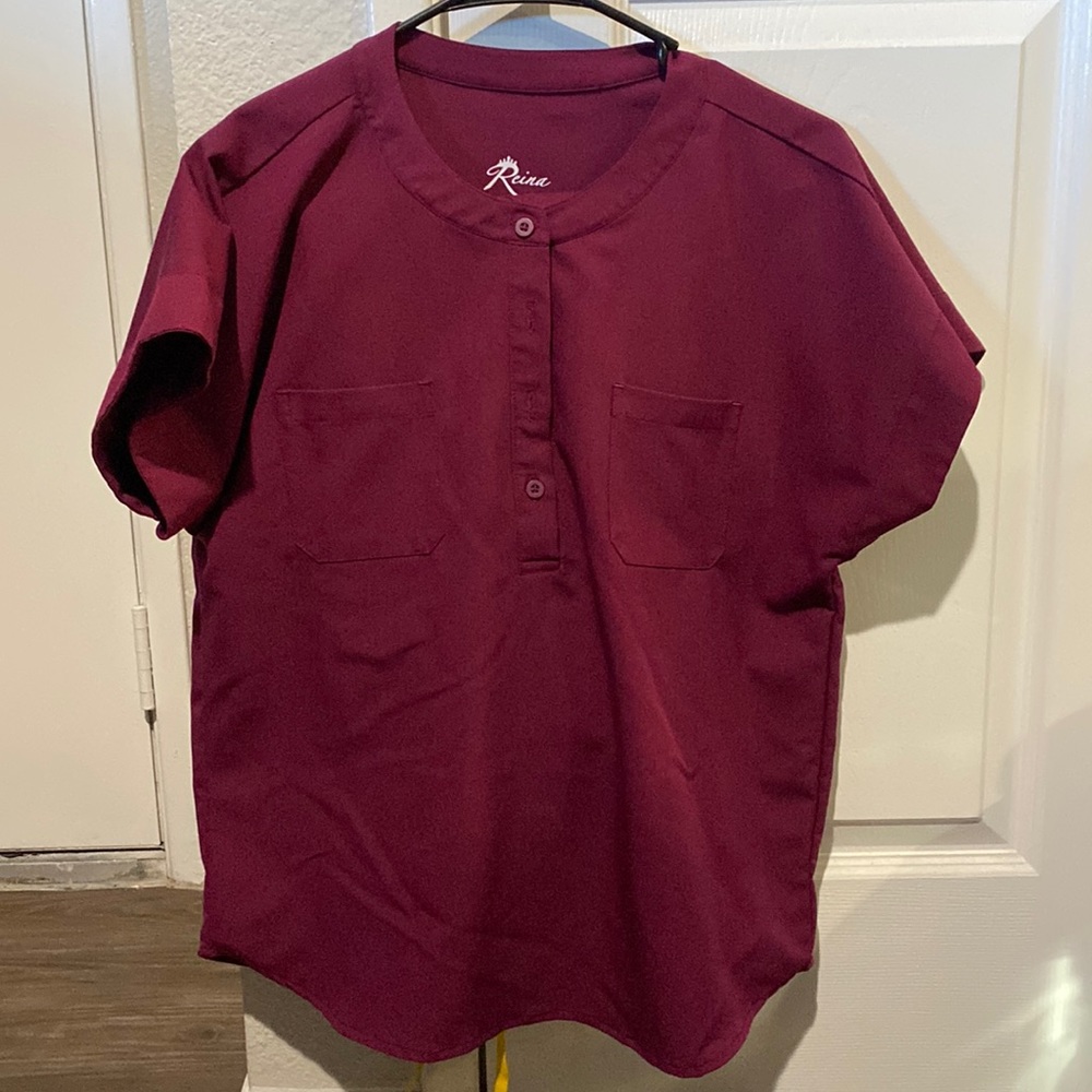 Reina Scrubs Set - Maroon